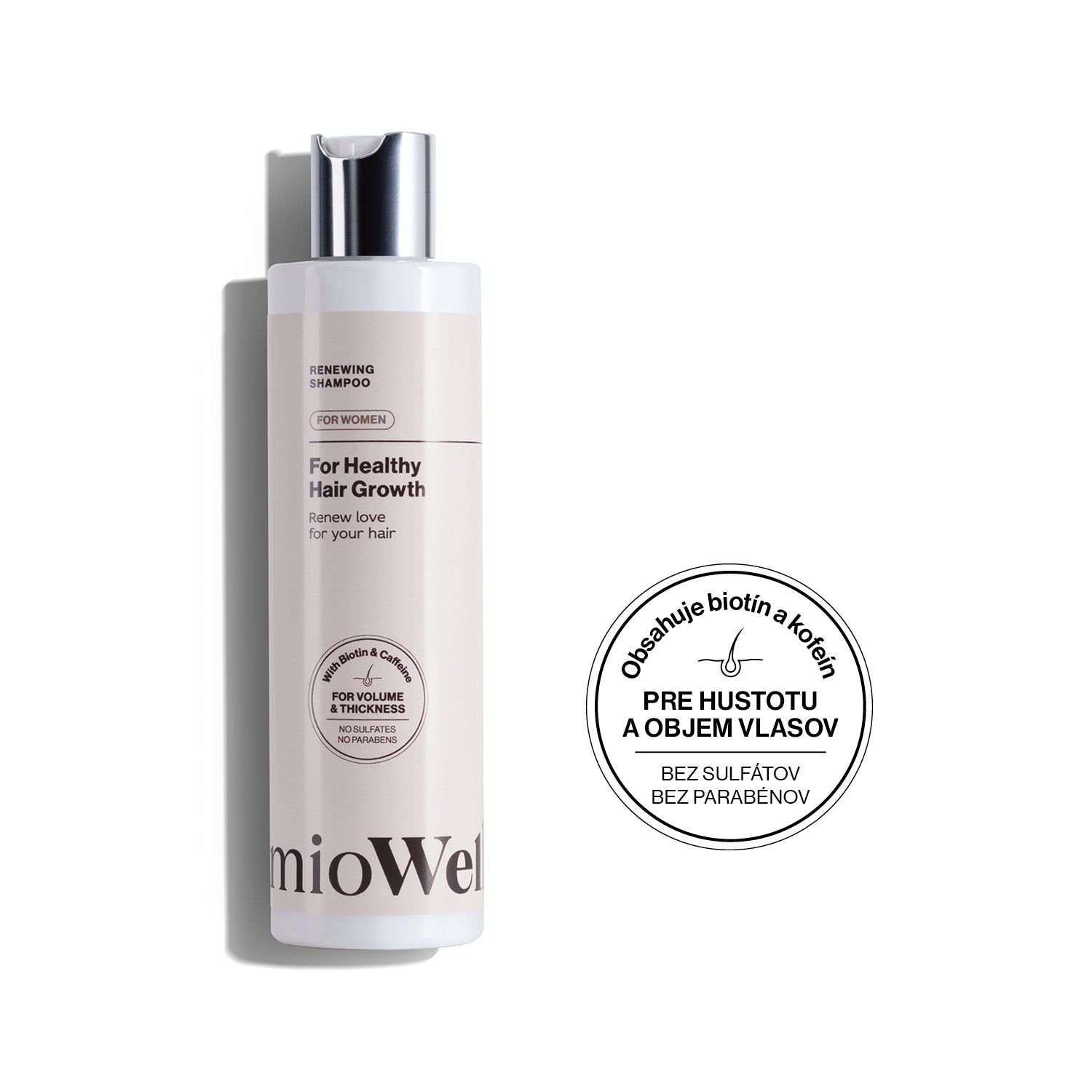 Šampón proti vypadávaniu vlasov s Renewing complex pre ženy mioWell 250ml