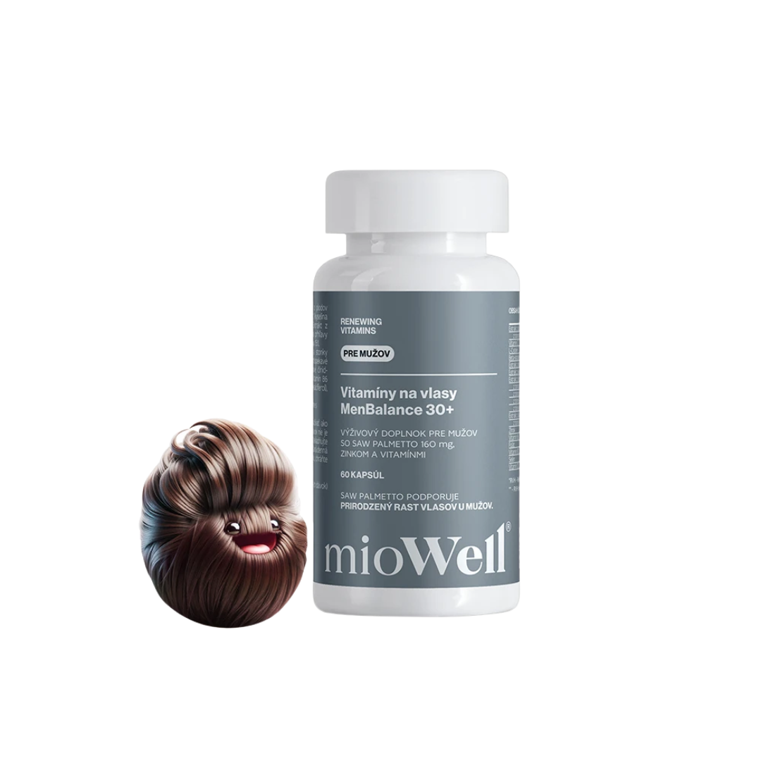 MenBalance 30+ kapsule - Komplexné riešenie proti vypadávaniu vlasov pre mužov