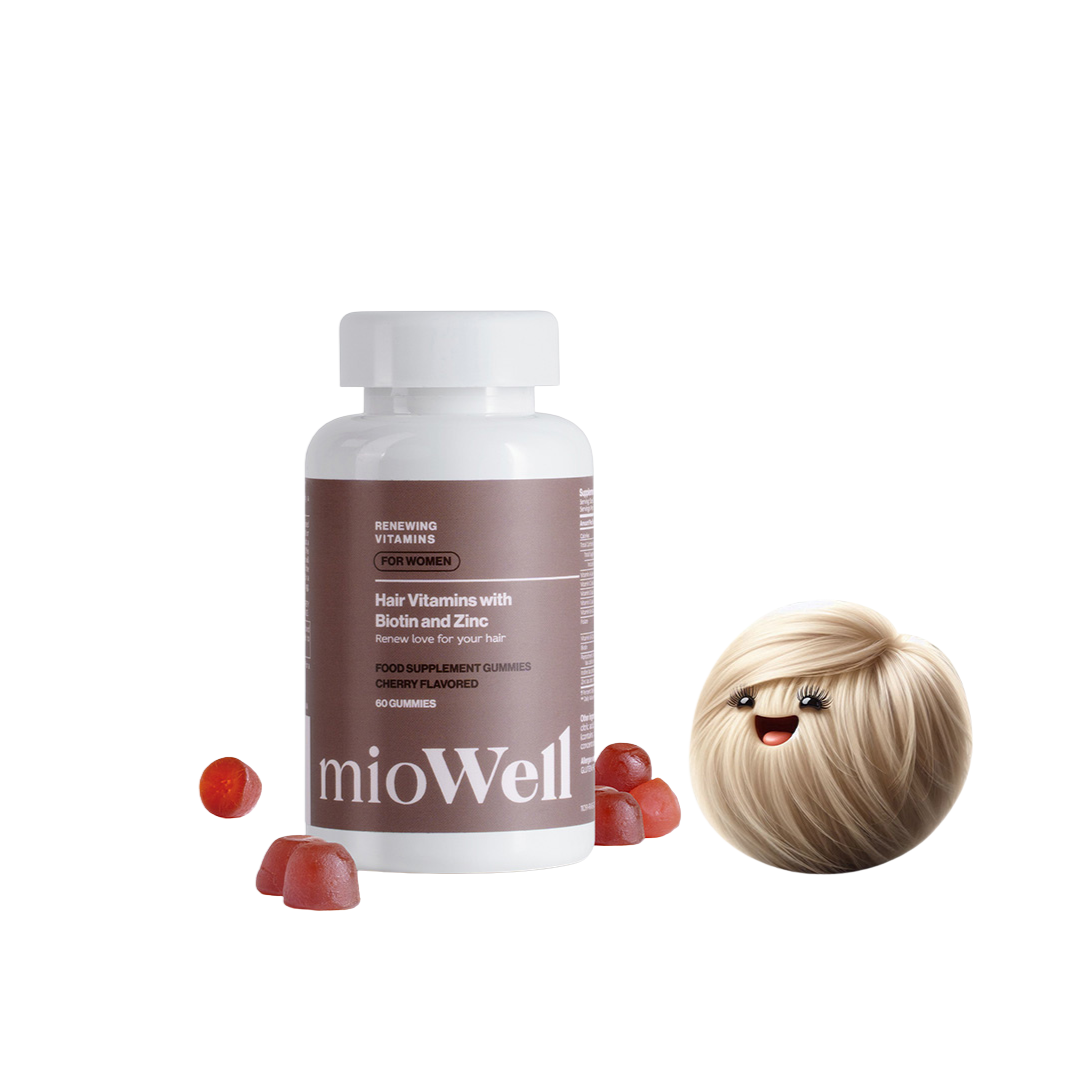 Vitamíny na podporu rastu vlasov s Biotínom mioWell