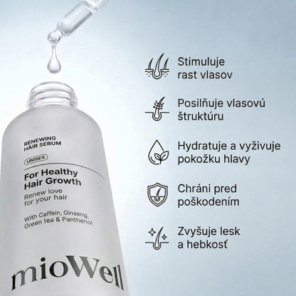 mioWell Renewing Sérum na rast vlasov a pomoc proti vypadávaniu* XL 100ml