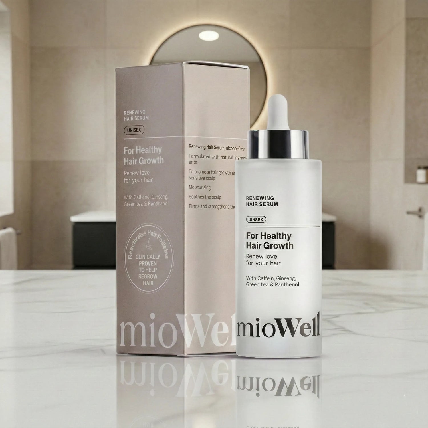 mioWell Renewing Sérum na rast vlasov a pomoc proti vypadávaniu* XL 100ml