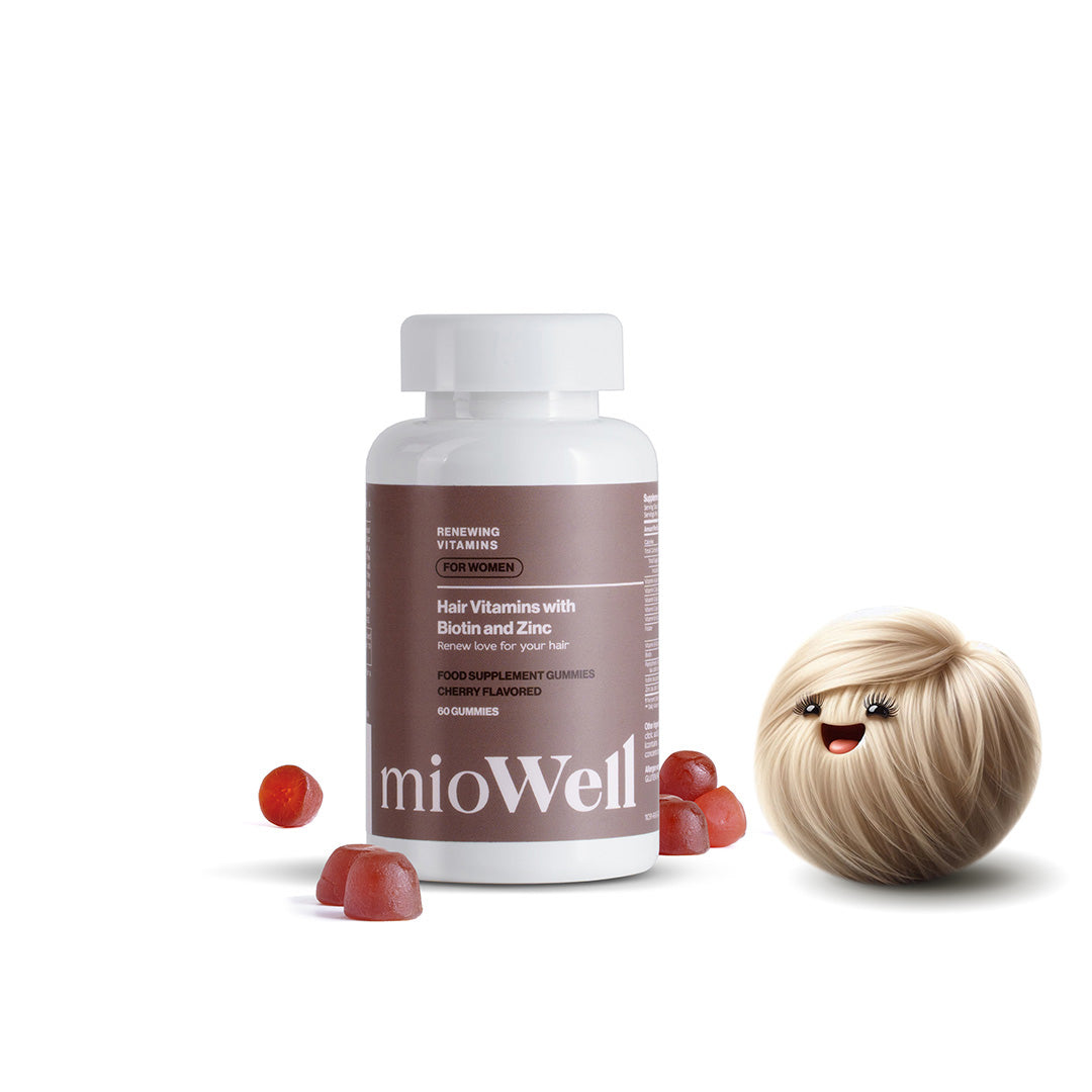 Vitamíny na podporu rastu vlasov s Biotínom mioWell